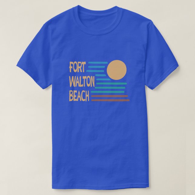 Camiseta Diseño geométrico de Fort Walton Beach (Diseño del anverso)