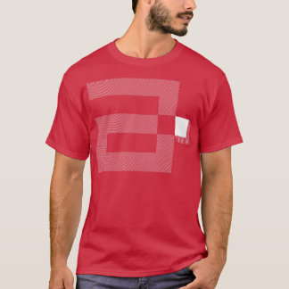 Camiseta diseño geométrico de tipografía
