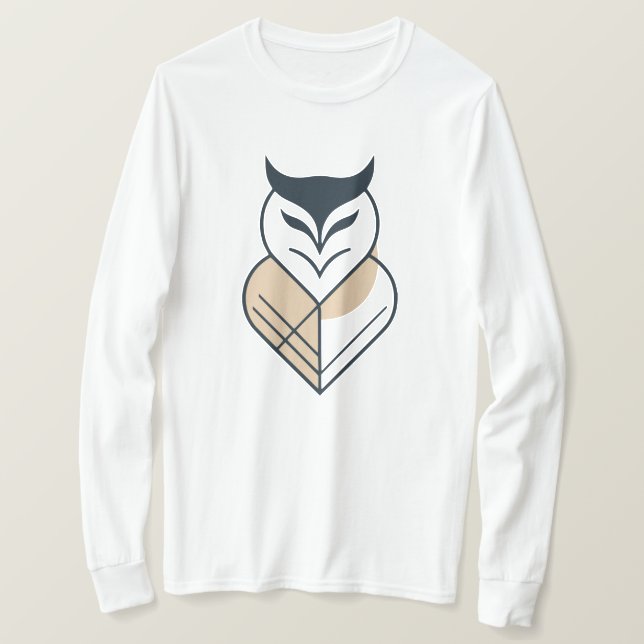 Camiseta Diseño geométrico del logotipo OWL (Anverso del diseño)