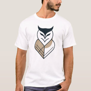 Camiseta Diseño geométrico del logotipo OWL