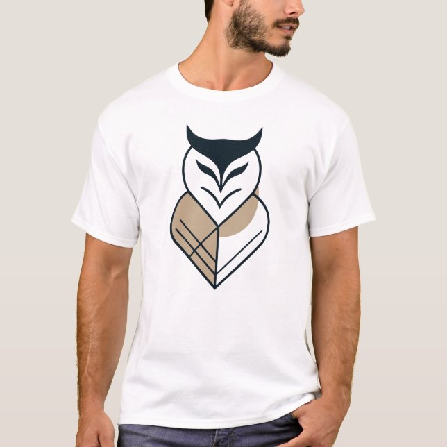 Camiseta Diseño geométrico del logotipo OWL (Anverso)