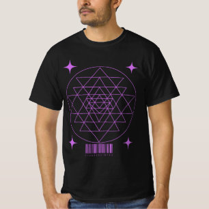 Camiseta Diseño geométrico retro sagrado