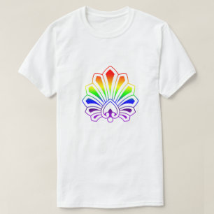 Camiseta Diseño GLBTQ de colores arcoiris del orgullo gay