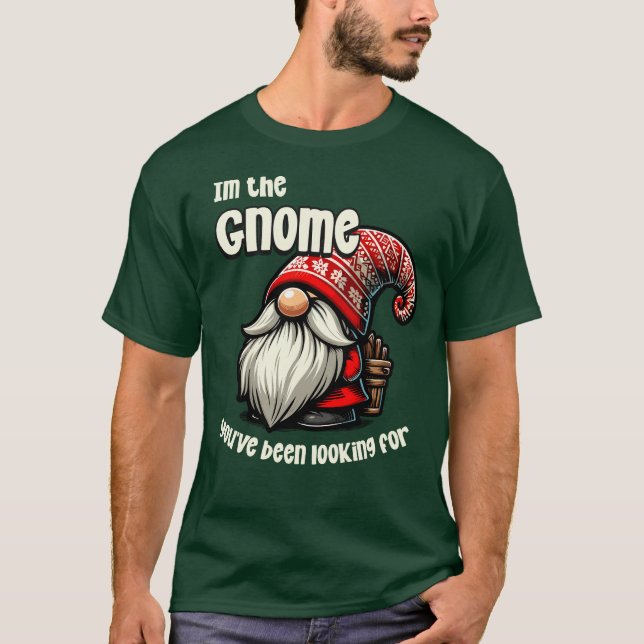 Camiseta Diseño Gnome de Navidades divertidos (Anverso)