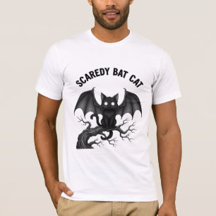 Camiseta Diseño gótico de Halloween de murciélago gato mied