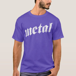 Camiseta Diseño gótico metalizado