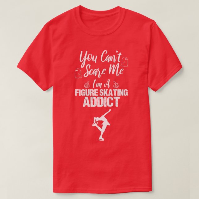 Camiseta Diseño Gracioso De Adicto De Patinaje Artístico Pa (Diseño del anverso)