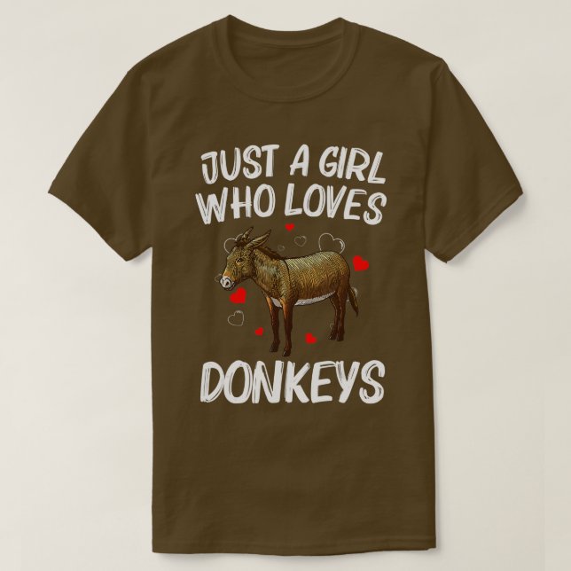 Camiseta Diseño gracioso de burro para mujeres Chicas Mule  (Diseño del anverso)