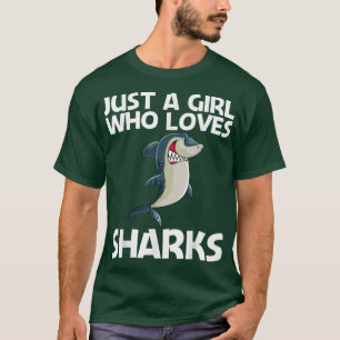 Camiseta Diseño gracioso de tiburón para Chicas niños amor 