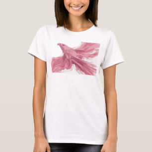 Camiseta Diseño gráfico abstracto de águila rosa llamativo