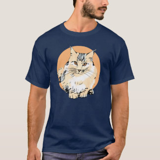 Camiseta Diseño gráfico Art Main Coon Cat sobredimensionado