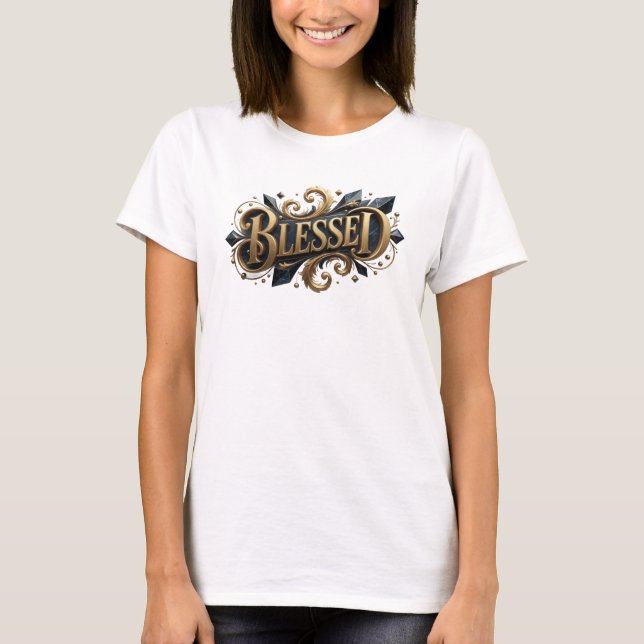 Camiseta Diseño gráfico BLESSED con estilo (Anverso)