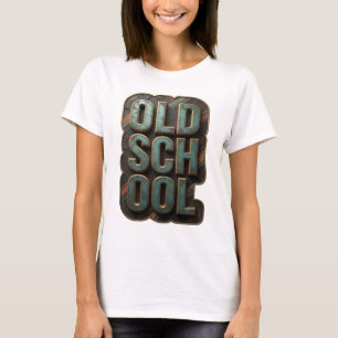 Camiseta Diseño Gráfico Chic Gold OLD SCHOOL