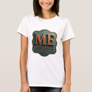 Camiseta Diseño gráfico Chic Orange ME EST 1993