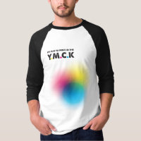 Diseño gráfico Chiste YMCA de impresión CMYK