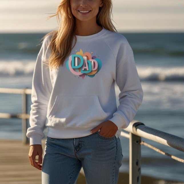 Camiseta Diseño gráfico colorido en 3D "DAD" | Mujeres (Subido por el creador)