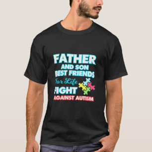 Camiseta Diseño Gráfico Conciencia del Autismo Padre e Hijo