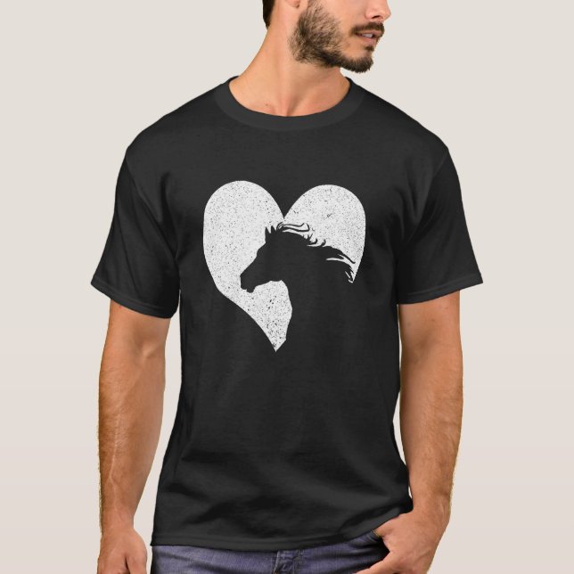 Camiseta Diseño Gráfico Corazón de Caballo (Anverso)