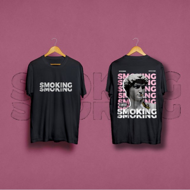 Camiseta Diseño gráfico David Escultura Smoking Streetwear (Subido por el creador)