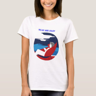 Camiseta Diseño gráfico de actitud relajada y perezosa