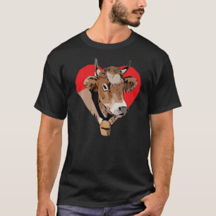 Camiseta diseño gráfico de animal de granja motivo de impre