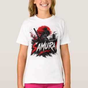Camiseta Diseño Gráfico de Anime Guerrero Samurái