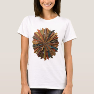 Camiseta Diseño gráfico de ARTE ABSTRACTO de plata elegante