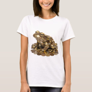 Camiseta Diseño gráfico de arte abstracto de plata vibrante