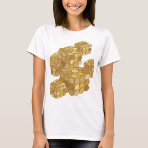 Camiseta Diseño gráfico de ARTE ABSTRACTO Gris llamativo