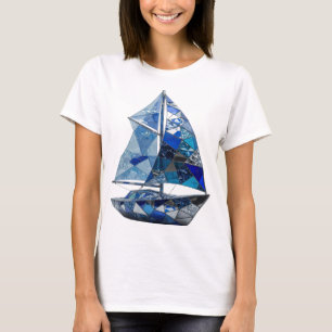 Camiseta Diseño gráfico de ARTE ABSTRACTO plateado con esti
