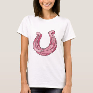 Camiseta Diseño gráfico de arte abstracto rosa dinámico