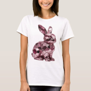 Camiseta Diseño gráfico de arte abstracto rosa ingenioso