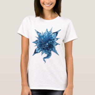 Camiseta Diseño gráfico de BOLA DE AGUA Azul Sharp