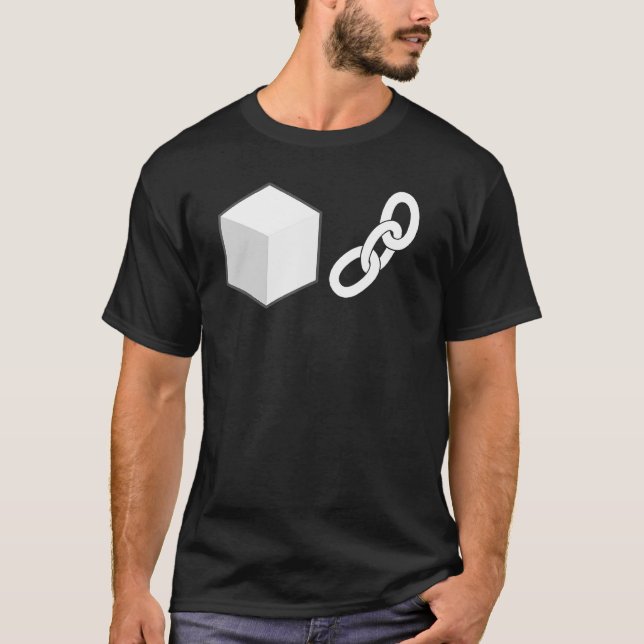 Camiseta Diseño gráfico de cadena de bloques (Anverso)