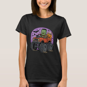 Camiseta Diseño gráfico de camión monstruo de Frankenstein 