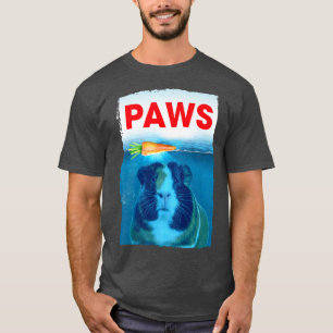 Camiseta Diseño gráfico de cerdo de Guinea PAWS Arte de zan