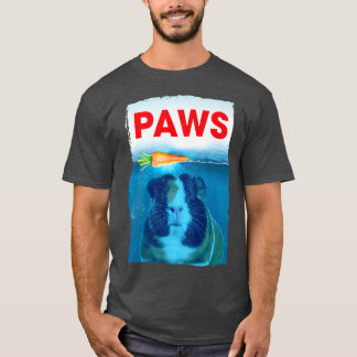 Camiseta Diseño gráfico de cerdo de Guinea PAWS Arte de zan