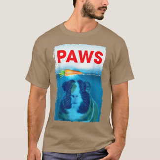Camiseta Diseño gráfico de cerdo de Guinea PAWS Arte de zan