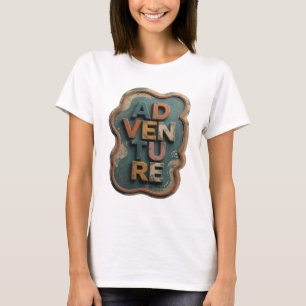 Camiseta Diseño gráfico de Chic Orange AVENTURA