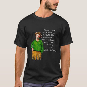 Camiseta Diseño gráfico de citas Inspiradoras de Walt Whitm