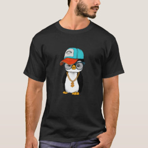 Camiseta Diseño gráfico de estilo pinguino hipster más dulc