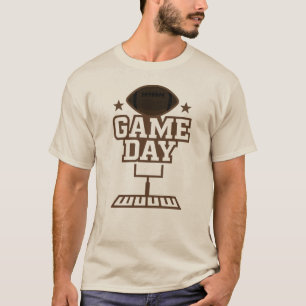 Camiseta Diseño gráfico de fútbol americano en el Día del J