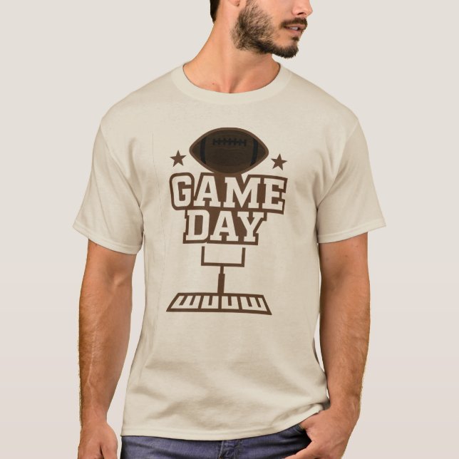 Camiseta Diseño gráfico de fútbol americano en el Día del J (Anverso)