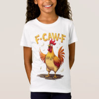 Diseño Gráfico de Gallo Pollo Divertido F-CAW-F