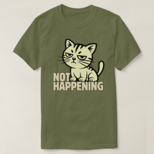 Camiseta Diseño Gráfico de Gato con Actitud Simple