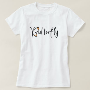 Camiseta Diseño gráfico de mariposa, mariposa