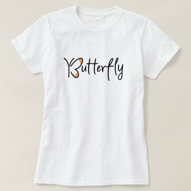 Camiseta Diseño gráfico de mariposa, mariposa (Diseño del anverso)