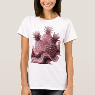 Camiseta Diseño gráfico de PIÑAS GLASÉ de plata Hermoso