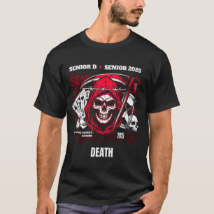 Camiseta Diseño gráfico de ropa urbana Senior 2025 Carta de