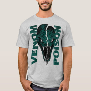 Camiseta Diseño gráfico de ropa urbana serpiente veneno